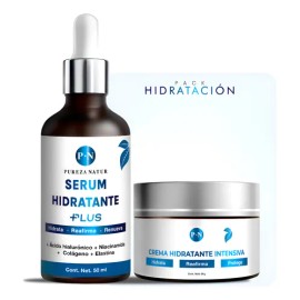 Pack Hidratante Intensivo Serum + Crema Ácido Hialurónico Todo Tipo De Piel
