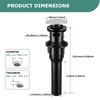 PARLOS Pop Up Drain Stopper with Overflow for Bathroom Sink
