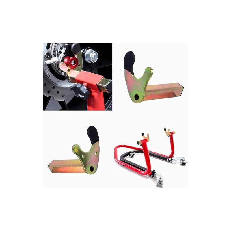 2 Pcs Motorcycle Stand Adapter Rear Wheel V Shaped Bracket