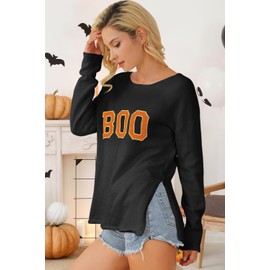 CURBODO Womens Fashion 2025 Champagne Please Graphic Long Sleeve Pullover Sweater Loose Crewneck Knitted Sweatshirt Tops