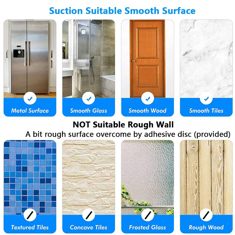 BOPai ORB Suction Shower Head Holder, Relocatable Handheld Showerhead holder,