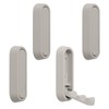 MOROBOR Elliptical Foldable Wall Hook, Zinc Alloy Foldable Invisible Non-Slip