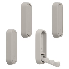 MOROBOR Elliptical Foldable Wall Hook, Zinc Alloy Foldable Invisible Non-Slip Heavy Duty Foldable Clothes Hook Retractable Support Hooks for Hanging Towels, Hats, Bags