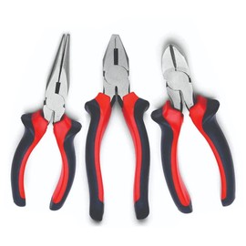 True Face Pliers Set 3 Pcs Side Cutter Sets Long Nose Pliers Wire Cutters Grips Tools 15cm