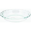 Pyrex C-209 Clear Fluted Rim Glass Pie Plate 9.5 x
