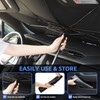 Sonnenschutz Auto Frontscheibe, Faltbarer Auto Windschutzscheibe Sonnenschutz Regenschirm, UV-Schutz Auto
