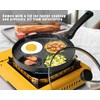 MyLifeUNIT Egg Frying Pan, 4-Cup Nonstick Fried Egg Pan, Aluminum