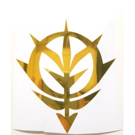 Mobile Suit Bandai Gundam Zeon Emblem Logo Gold Sticker Vinyl Decal  Waterproof