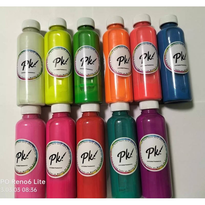 PK Maquillaje Líquido Para Aerógrafo Pk De 65 Ml Neón