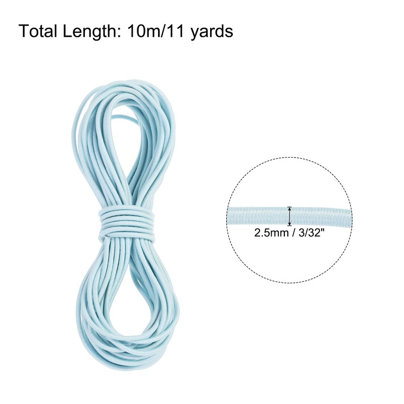 PATIKIL Bungee Cord Elastic Cord Heavy Stretch String Rope 3/32"