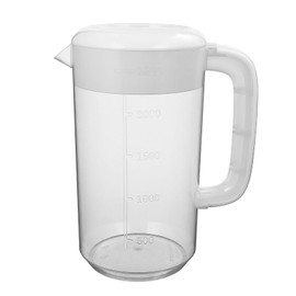 UPKOCH 1pc 2.5L Transparent Plastic Water Pitcher with Lid, Shatterproof Beverage Jug for Hot and Cold Drinks, Transparent Spill Proof Water Tea Juich Kettle with Handle