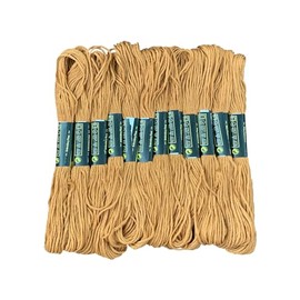 12 Skeins Embroidery Floss Brown Color, Friendship Bracelet String Cross Stitch Embroidery Thread Floss Bracelet Making Yarn, Craft Floss（Brown）