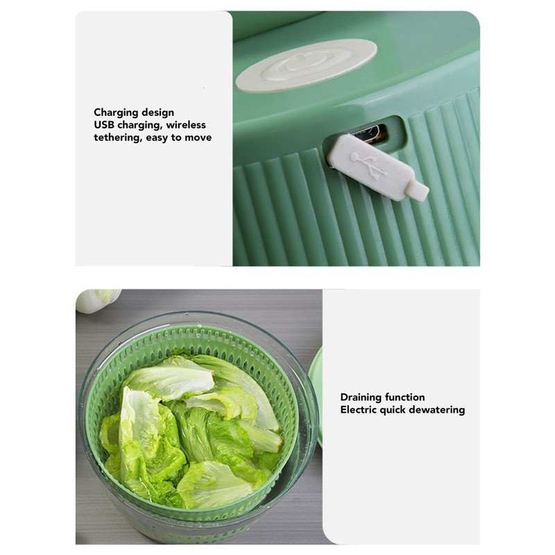 2 in 1 Electric Vegetable Cutter 1200rpm USB Charging Vegetable