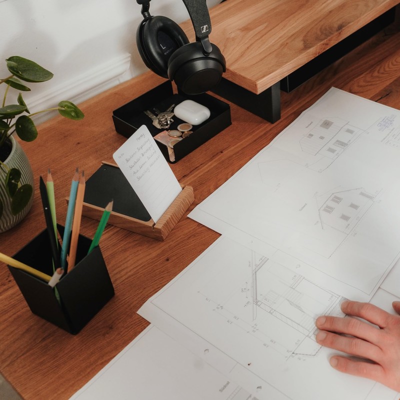 Pulto Pen Holder for Writing Utensils, Metal, Matt Black with