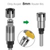 Bestgle 8mm Shank Router Collet Extension Rod Chuck Holder Extender