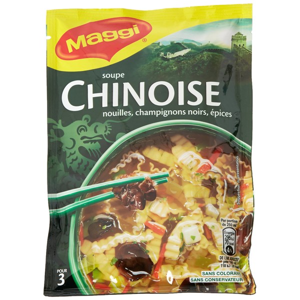 Maggi Soupe Chinoise (Nouilles, champignons noirs, épices) 60 g