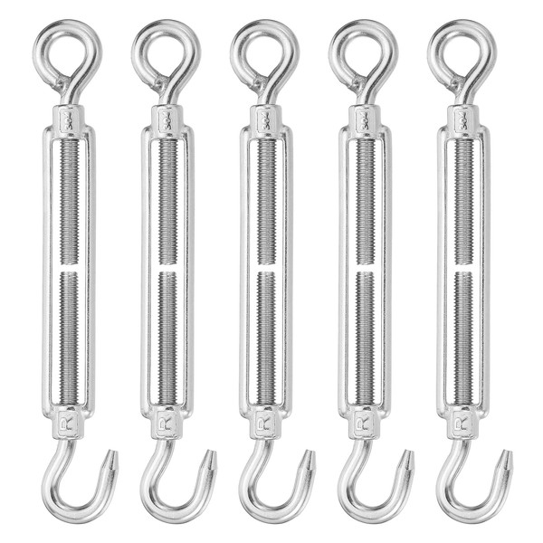 MECCANIXITY M8 M8 Hook and Eye Turnbuckles for Cable Wire