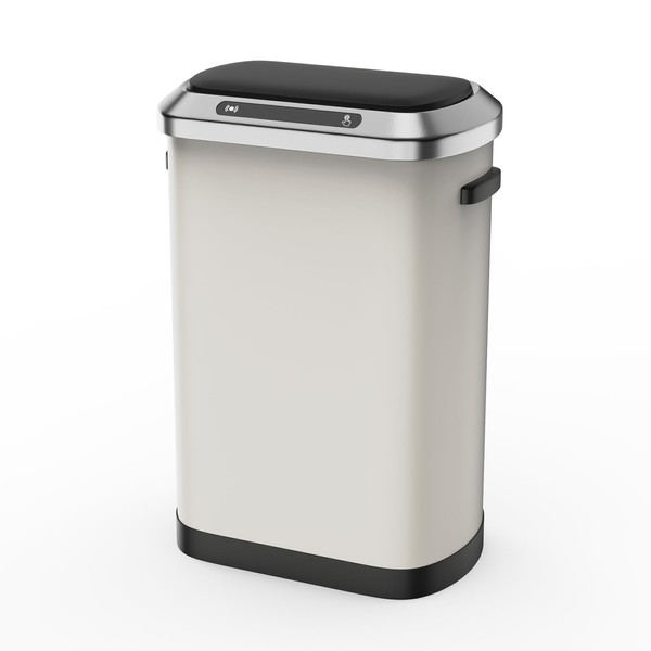 pouseayar 13 Gallon Smart Automatic Trash Can with Lid, Stainless