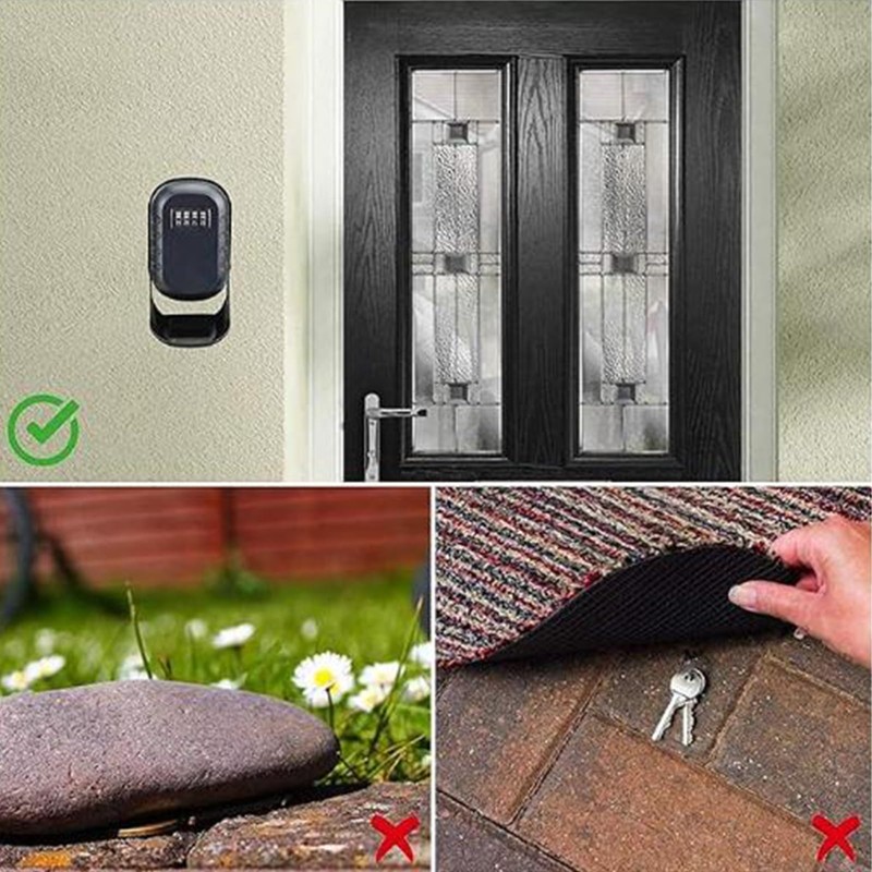 Key Lock Box Wall Mount, Security Lock Boxes for House