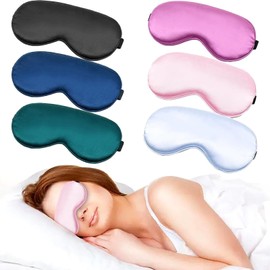 6 Piezas Antifaz Para Dormir, Cubre Ojos Para Dormirsombreado Efectivo De 360 Grados, Sueño Efectivo, Muy Adecuado Para Viajes, Trabajo, Siesta Y Uso 