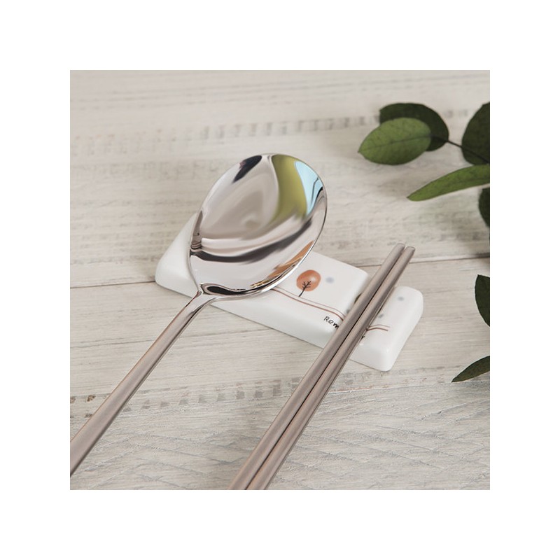 Golden Bell Remember Laser Spoon + Saucer Set / 골든벨