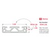 8020, 3034-Lite, 15 Series 3 Inch x 0.75 Inch T-Slotted