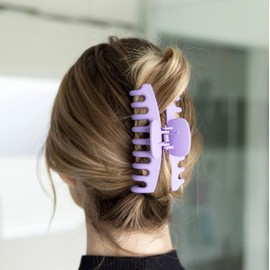 Framar Large Claw Clips for Thick Hair - Hair Clips for Women Thick Hair, Hair Claw Clips for Thick Hair, Claw Clips for Thin Hair, Pinzas Para El Cabello 4 Pack (Pastel)