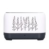 Humidifier 200ml White Hollow Flame Ultrasonic Atomization Silent Aroma Diffuser