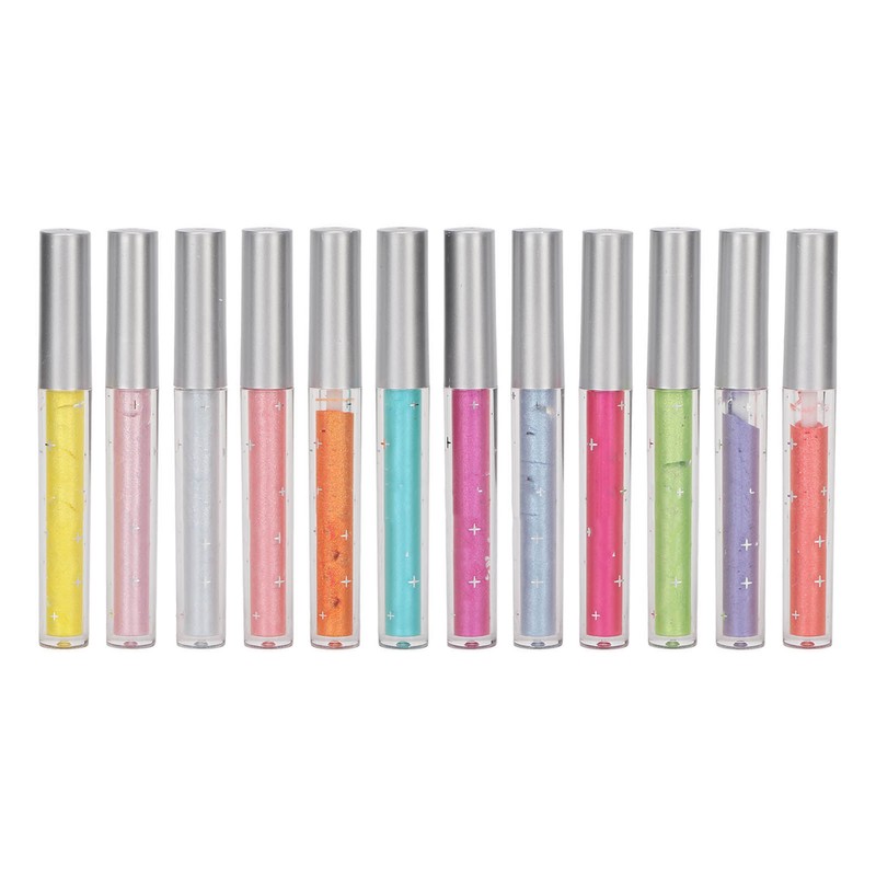 12Pcs Liquid Eyeshadow Set Long Lasting Quick Drying Waterproof Glitter