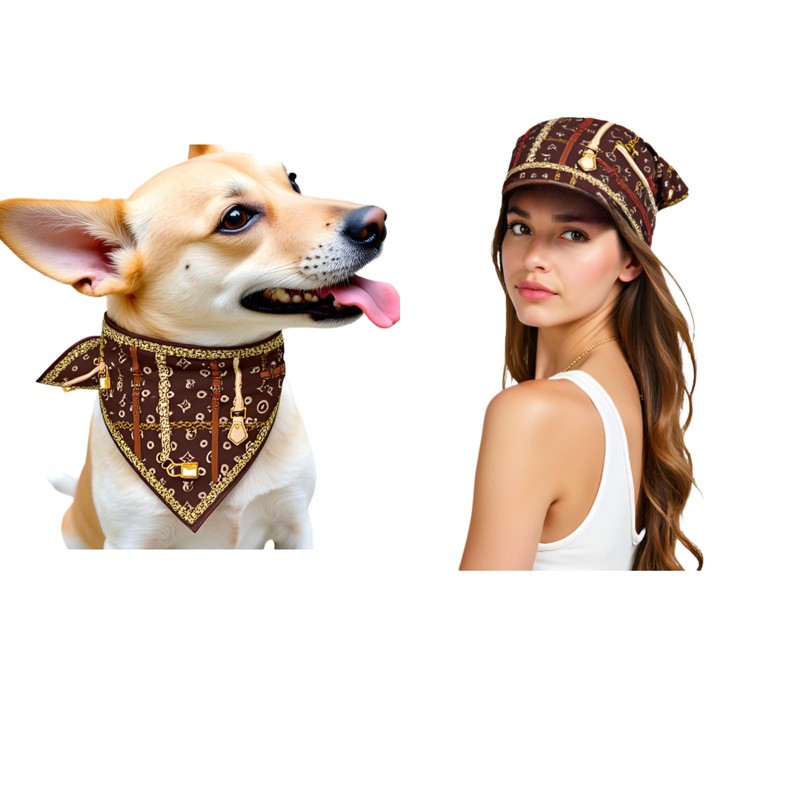 Everything Chic Luxury Small Dog Bandana – Designer Puppy Scarf