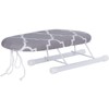 AUNMAS Mini Tabla de Planchar con Mangas Plegables, Collares, Mesa