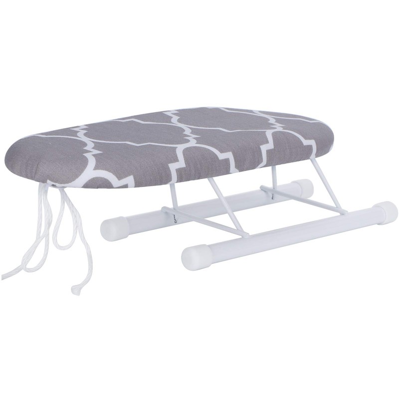 AUNMAS Mini Tabla de Planchar con Mangas Plegables, Collares, Mesa