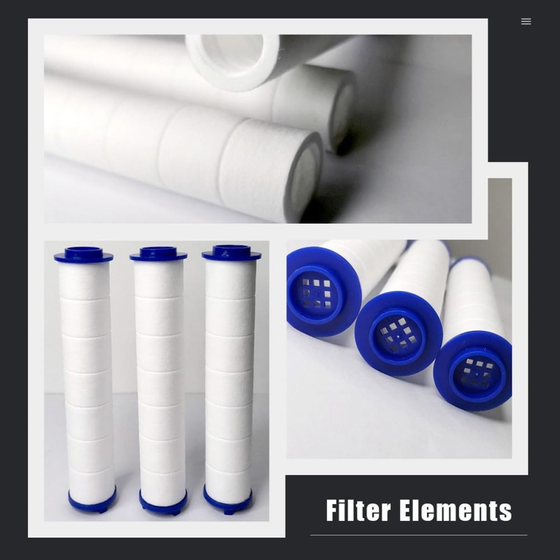 FOMIYES Set di 8 filtri in cotone PP 11,5 cm,