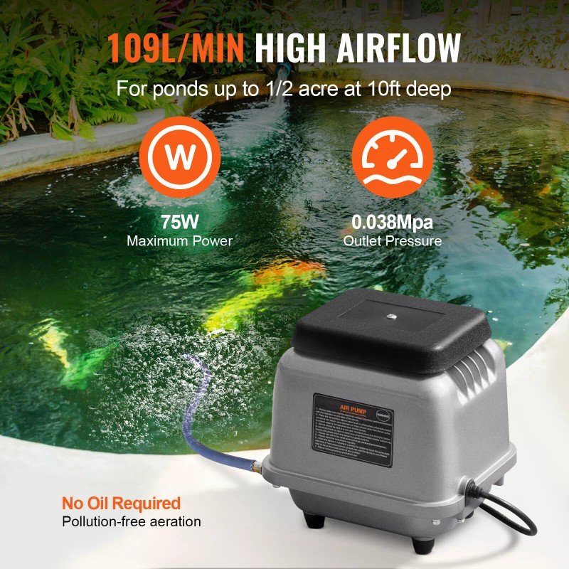 Unbranded Linear Air Pump 109 L/Min Septic Aerator Pump 1/2