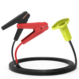 Kzreect Jumper Cables Adapter Compatible with Ryobi 18V Battery, 8AWG 5.9FT Portable Battery Jump Starter for Starting Car Light Vehicles
