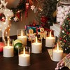 VIODAIM 12Pack Flickering Flameless LED Candles with Timer, Battery Powered