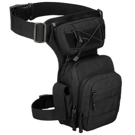 YHomU Strategical Drop Leg Bag, Adjustable Thigh Pouch for Outdoor, Waterproof Polyester Waist Fanny Pack with Quick Release Buckles, Perfect for Fishing, Hiking, Outdoor Photography, and Camping