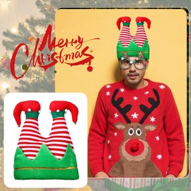 Christmas Hats Adults Novelty Christmas Decorations Christmas Santa Hats for Adults Funny Hats for Christmas Party Hats (Green)