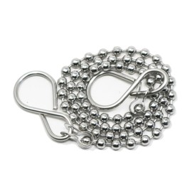 fiXte Replacement Sink Plug Shower Bath Chrome 45mm (1 3/4") Plug with 450mm (18") Chain or 38mm (1 1/2") Plug with 300mm (12") Chain (38mm Plug - 12" Chain)