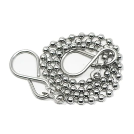 fiXte Replacement Sink Plug Shower Bath Chrome 45mm (1 3/4") Plug with 450mm (18") Chain or 38mm (1 1/2") Plug with 300mm (12") Chain (38mm Plug - 12" Chain)