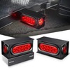 Nilight 2PCS Steel Trailer Light Boxes Housing Kit w/6Inch Oval