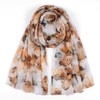 MAZELIKEHOOD Scarf for Women Soft Print Long Lightweight Wrap Fashion