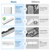 Oralphi Wider Aluminum Toothbrush Travel Case, Portable Travel Toothbrush Holder,