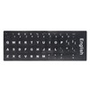2 PCS English Keyboard Stickers with Non-Transparent Black Background &