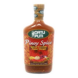 Datu Puti Pinoy Sauce Spiced Coconut (Tuba) Vinegar, Net Wt 12.68fl. oz (375mL)