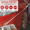 MorningRo 10 Pcs Pressure Washer Nozzle Tips 1/4 Inch Quick