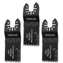 Oshlun MMC-1003 1-1/3-Inch Precision Japan HCS Oscillating Blade with Quick-Fit Arbor for Standard and Quick Change Tools, 3-Pack