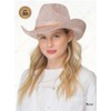 C.C Sparkly Sequin Cowboy Hat with Suede String Trim, Sky