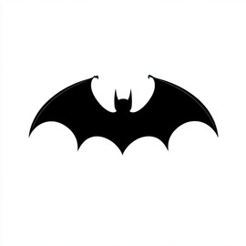Vampire Bat Silhouette Stencil, 8.5x11 Reusable, Perfect for Painting and Craft Projects
