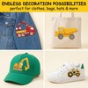 Toppe Termoadesive Bambini 16 Pezzi Patch per Veicoli da Cantiere